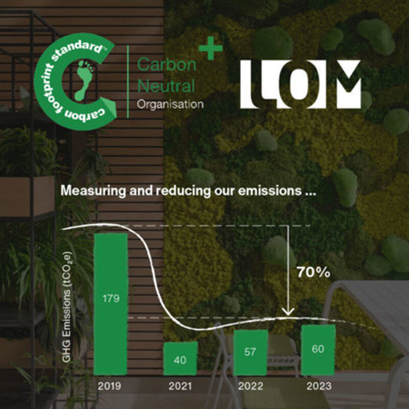 Five years on, LOM are now Carbon Neutral Plus! | News | LOM - LOM