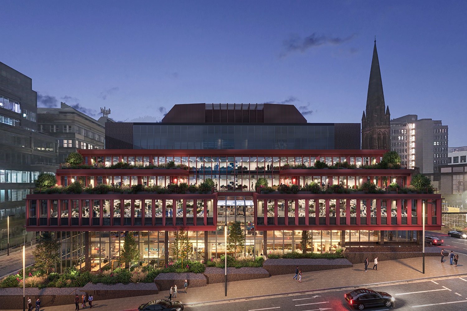 301 St Vincent Street | Projects | LOM Architects A transition to an all-electric system will dramatically cut energy use, while new materials and design strategies will reduce both operational and embodied carbon throughout the building’s lifecycle. Currently operating at less than 20% capacity, the building has become an underused asset in the heart of Glasgow. This ambitious redevelopment will reinvigorate it, creating a dynamic and efficient workplace that meets the expectations of modern occupiers while respecting its past. Through considered design and a strong sustainability focus, 301 St Vincent Street will be transformed from a legacy of the city’s industrial past into a benchmark for the future of workplace design. - LOM