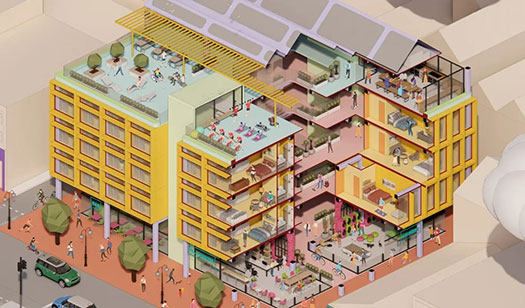 Co-living can provide high quality housing that reinvigorates high streets | Journal | LOM Architecture - LOM